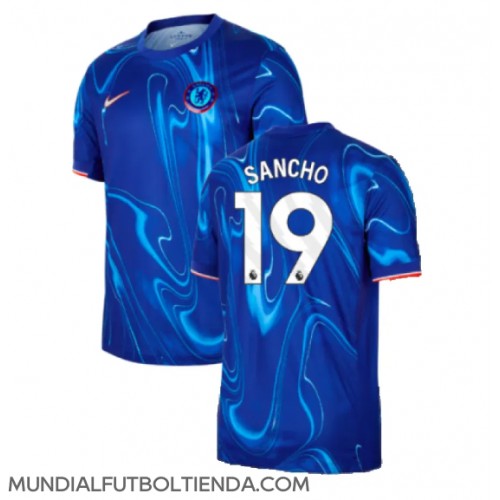 Camiseta Chelsea Jadon Sancho #19 Primera Equipación Replica 2024-25 mangas cortas